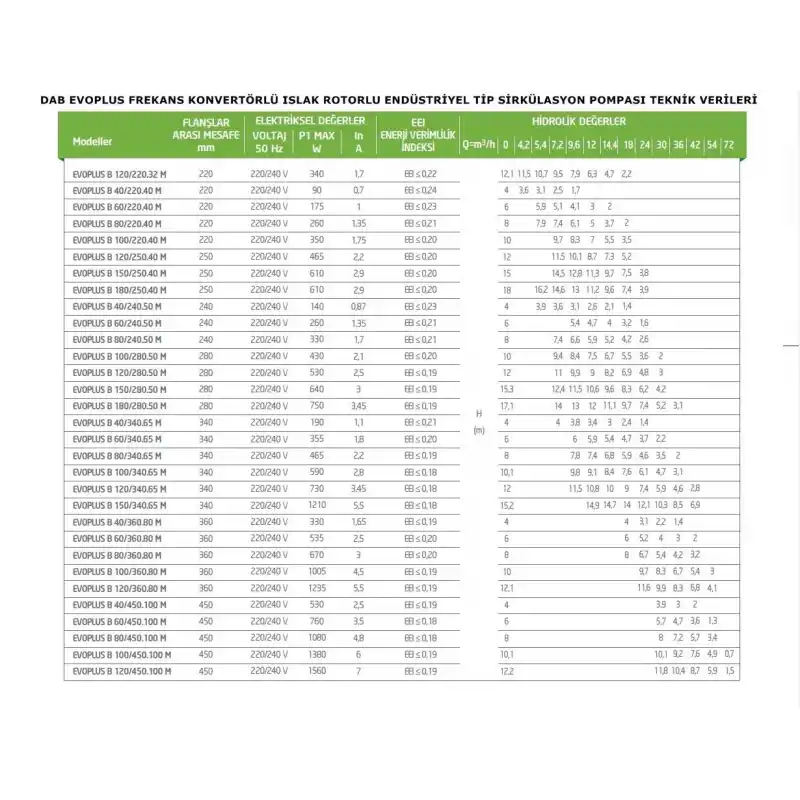 Dab Evoplus B 100/280.50 M Sirkülasyon Pompası