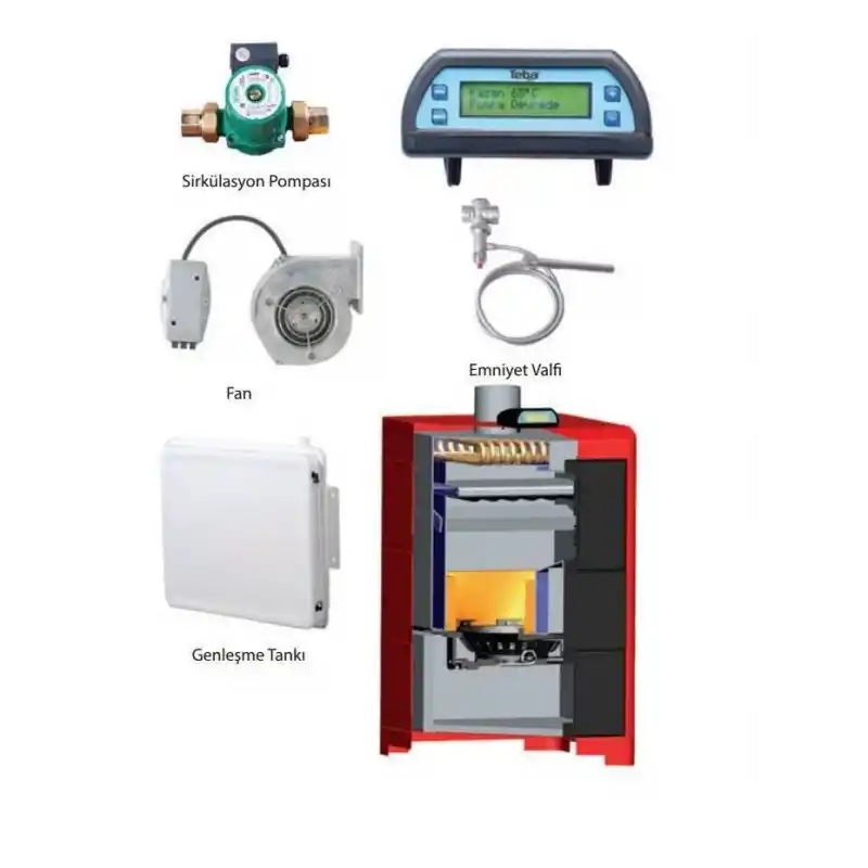 Daiwa DY-40 Kat Kaloriferi Kazanı (Dahili Sıcak Sulu)