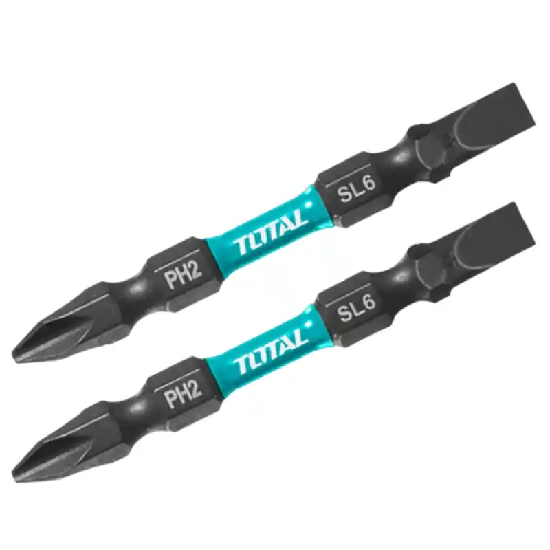 Total TACIM72HL665 Darbeli 65 mm Çift Taraflı PH2+SL6  Bist Uç