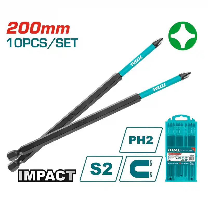 Total TACIM16PH285 Darbeli PH2 200 mm Bits Uç