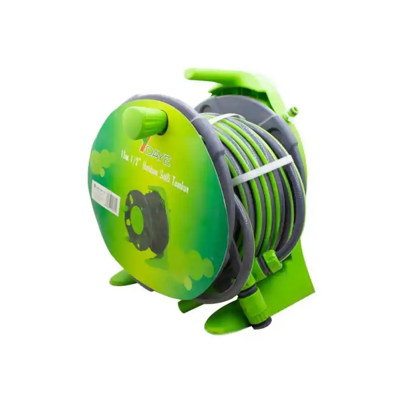 Daye DY 62215B 15 Mt. 1/2 Duvara Monte Makaralı Bahçe Sulama Hortum Seti