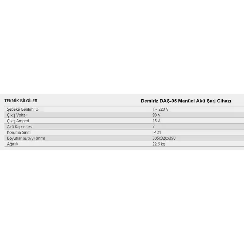 Demiriz BC 9015 Akü Şarj Cihazı