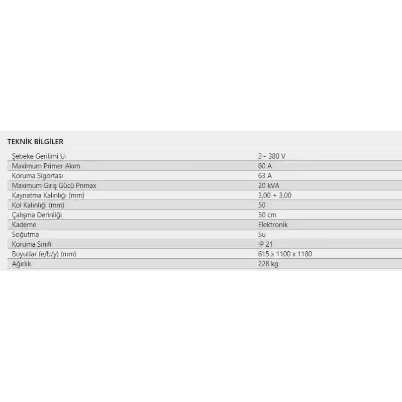 Demiriz DP 20 E - Pedallı Elektronik Punta Kaynak Makinası