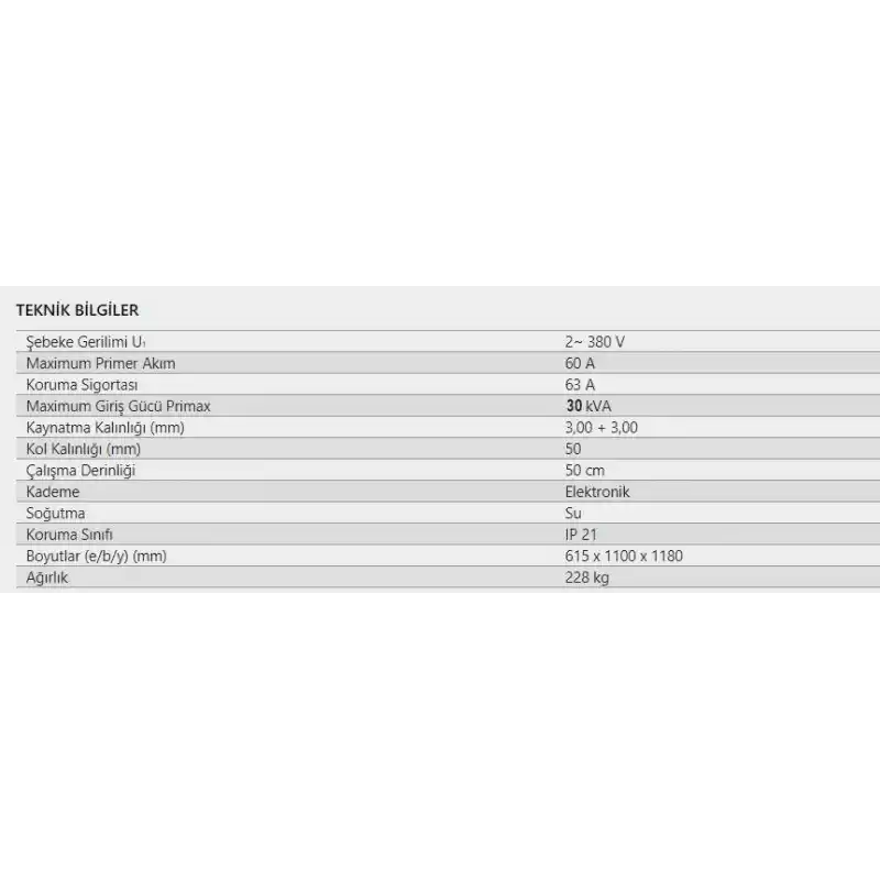 Demiriz DP 30 E - Pedallı Elektronik Punta Kaynak Makinası