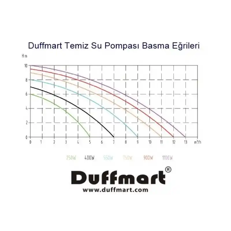Duffmart FSP400C Temiz Su Dalgıç Pompası
