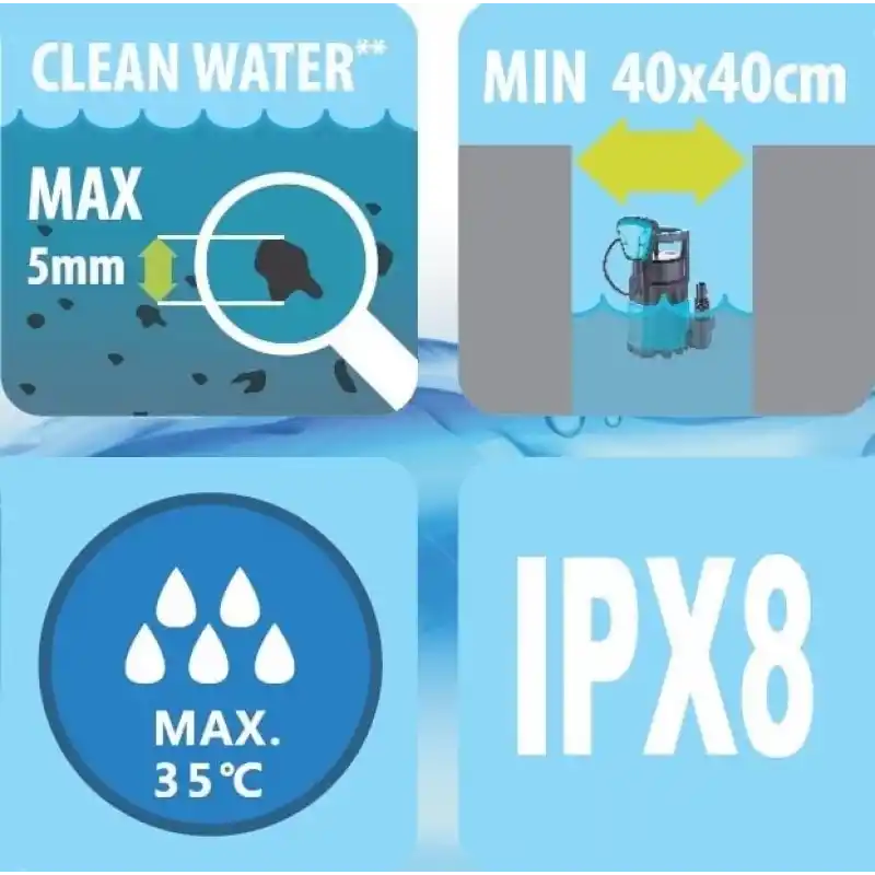 Duffmart FSP550C Temiz Su Dalgıç Pompası