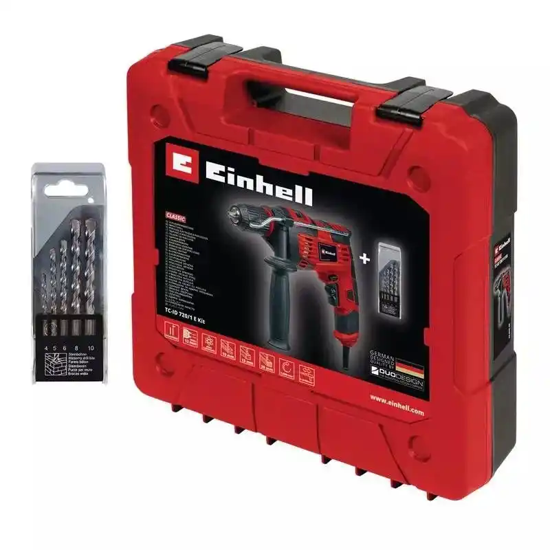Einhell TC-ID 720/1 E Kit Aksesuarlı Darbeli Matkap