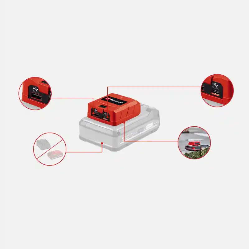 Einhell TE-CP 18 Li USB Solo Mobil Akü Şarj Cihazı