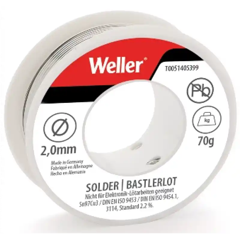 Weller EL99/2 Kurşunsuz Lehim Teli 70 gr