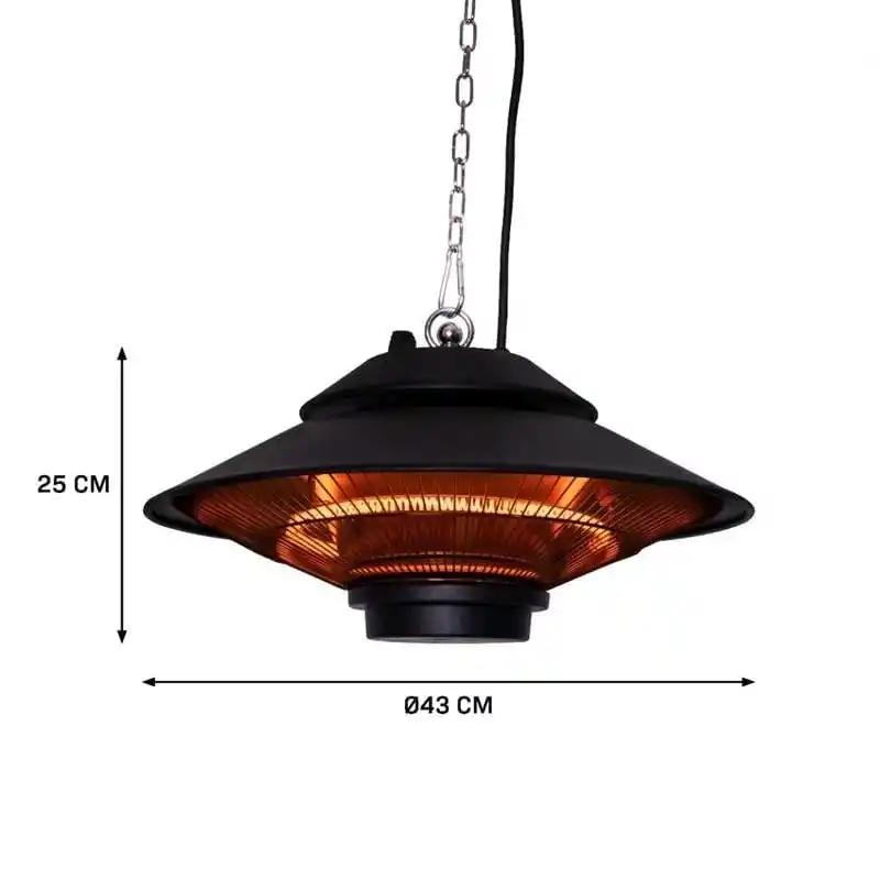 Elcon HF-1500 Elektrikli Tavan Tipi Sarkıtlı Infrared Isıtıcı 1500W
