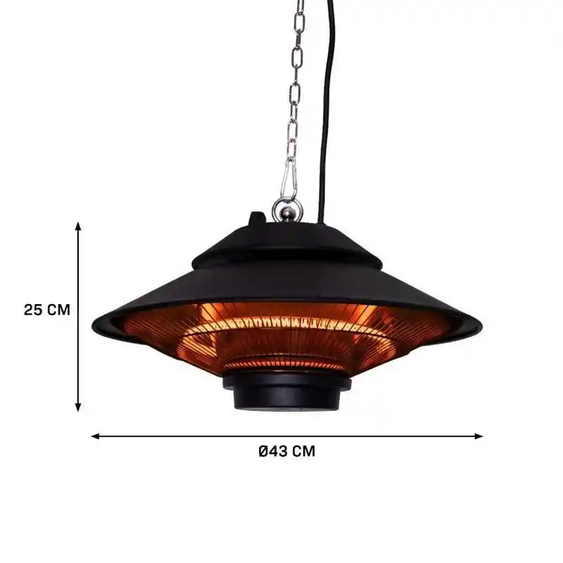 Elcon HF-2000 Elektrikli Tavan Tipi Sarkıtlı Infrared Isıtıcı 2000W