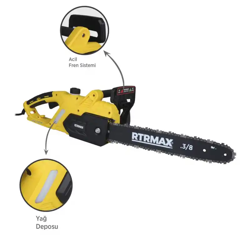 Rtrmax RTM9040 Elektrikli Ağaç Testere Motoru 40 Cm