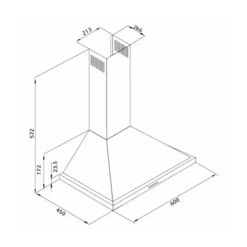 Esty 2240 60 cm Inox Duvar Tipi Davlumbaz