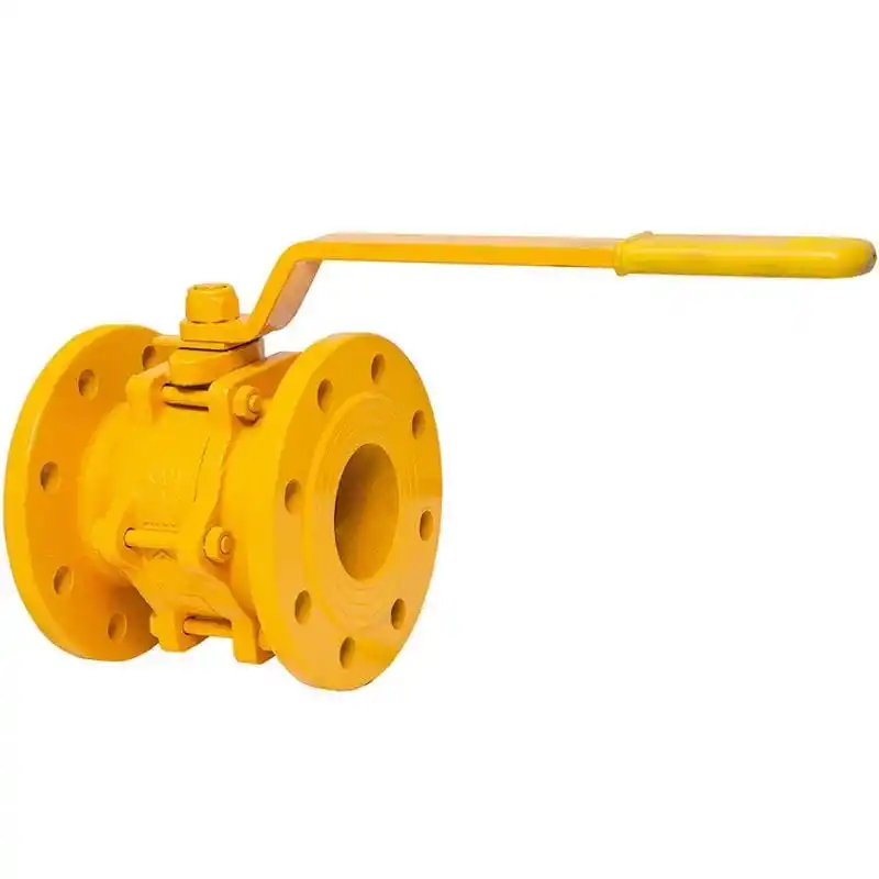 ETM DN100 PN16-25 Flanşlı Tam Geçişli Kısa Tip Doğalgaz Küresel Vana 4