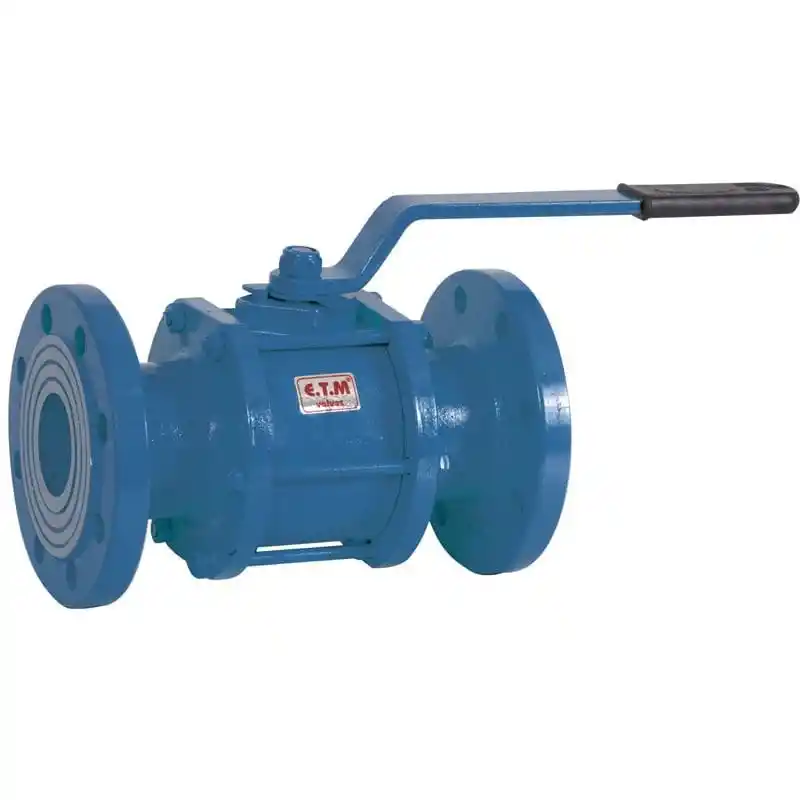 ETM DN125 PN16-25 Flanşlı Tam Geçişli Uzun Tip Küresel Vana 5