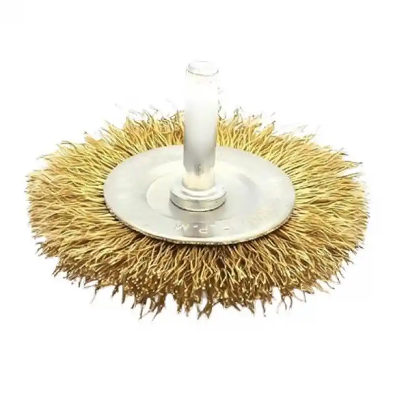 Eurostar DE160100 Pimli Sarı Telli Daire Fırça 100x10mm