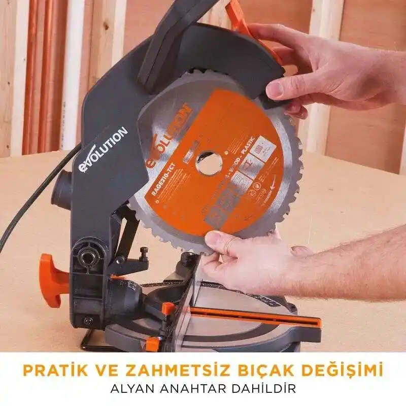 Evolution 046-0003A R210CMS Bileşik Gönye Kesme Testeresi 210mm