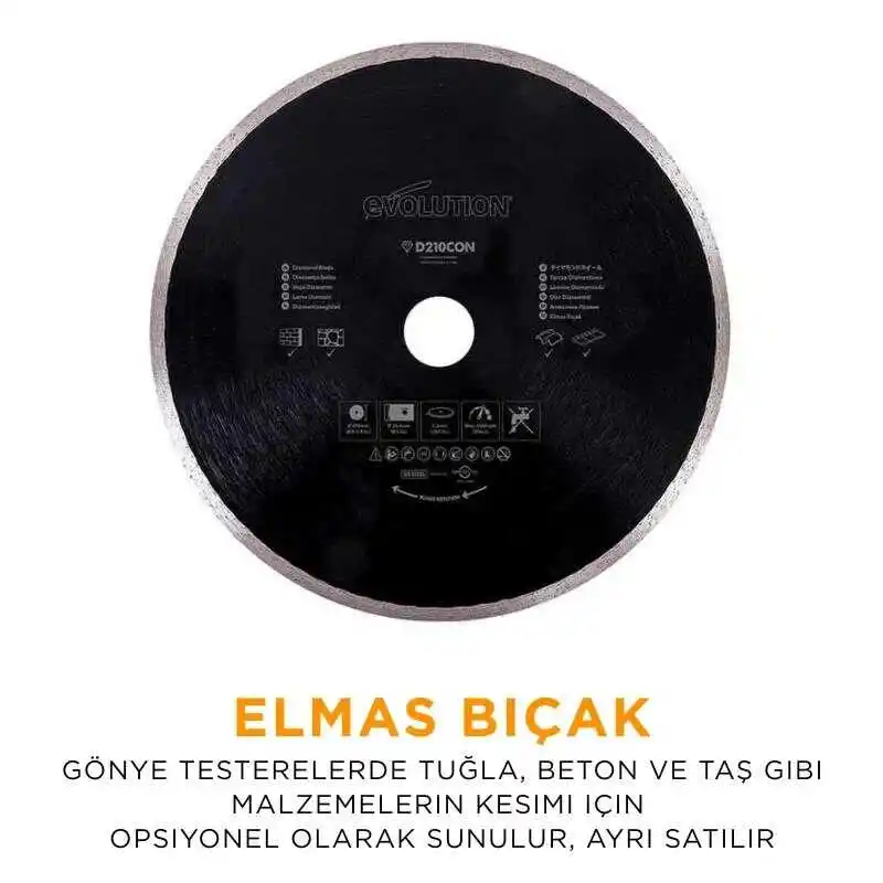 Evolution 046-0003A R210CMS Bileşik Gönye Kesme Testeresi 210mm