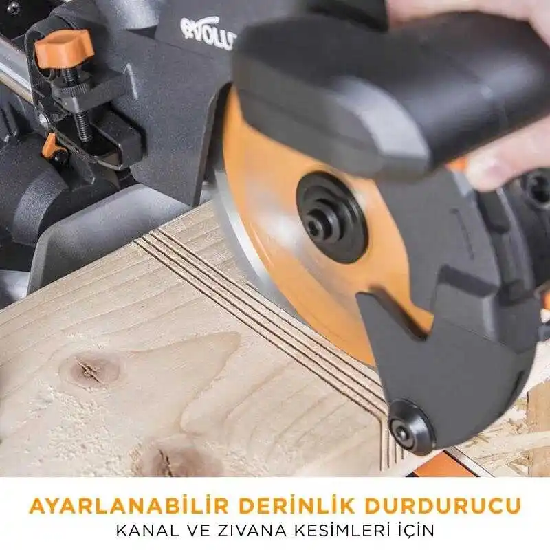 Evolution 048-0003A R210SMS+ Kızaklı Gönye Kesme Makinesi 210mm