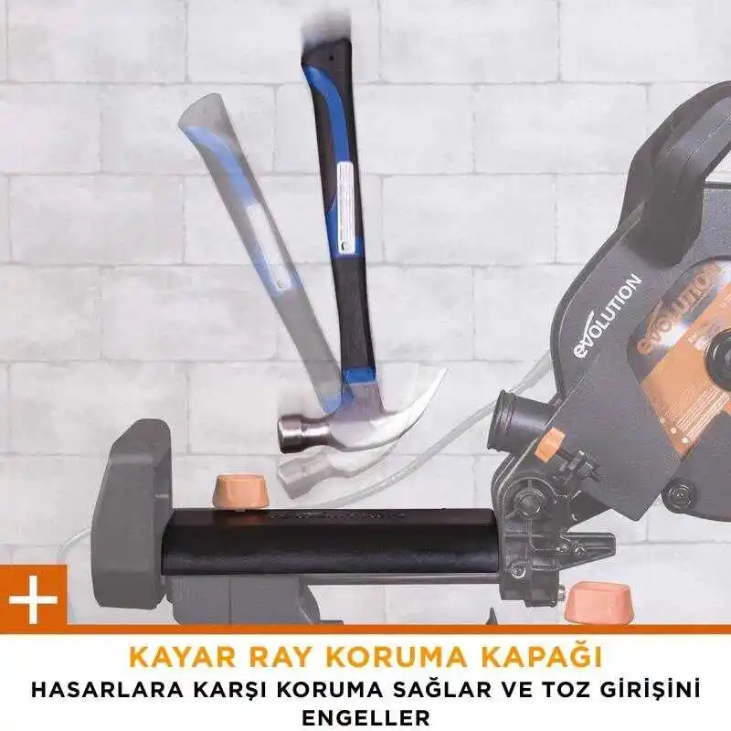 Evolution 052-0003A R255SMS+ Kızaklı Gönye Kesme Makinesi 255mm
