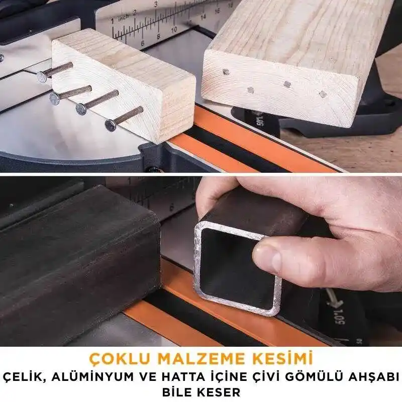 Evolution 052-0003A R255SMS+ Kızaklı Gönye Kesme Makinesi 255mm