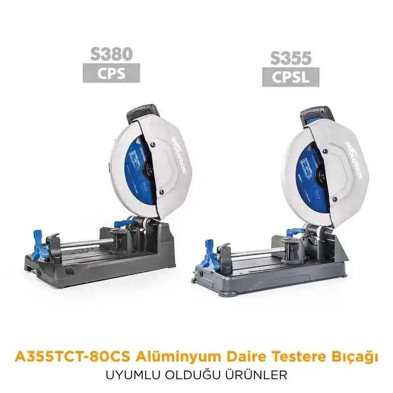 Evolution A355TCT-80CS Alüminyum Daire Testere Bıçağı, 355mm