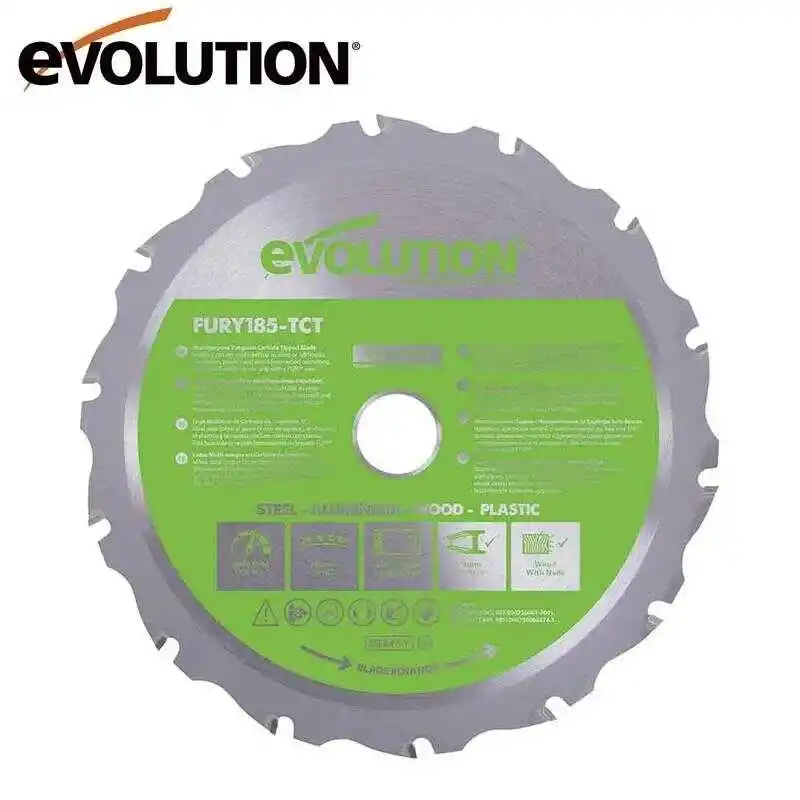 Evolution F185TCT-16CS Çoklu Malzeme için Dairesel Testere Bıçağı 185mm