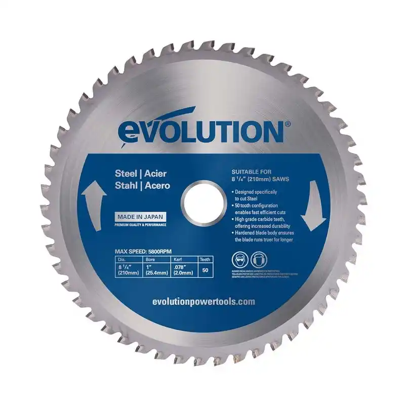 Evolution M210TCT-50MS Yumuşak Çelik Daire Testere Bıçağı 210mm