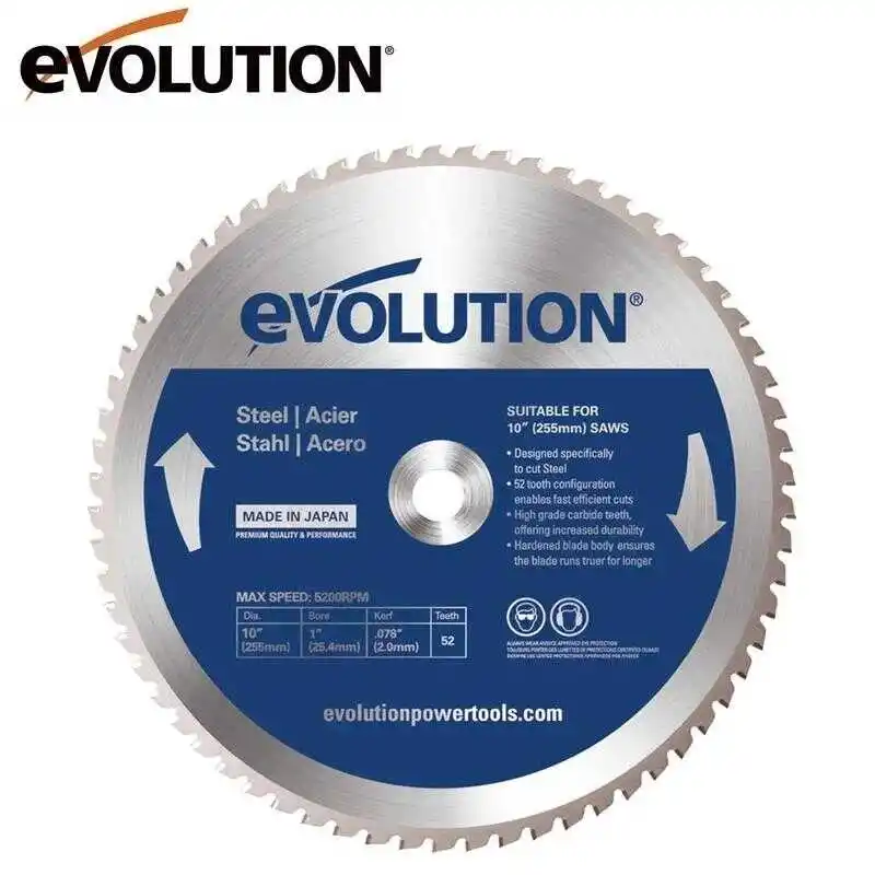Evolution M255TCT-52MS Yumuşak Çelik Daire Testere Bıçağı 255mm