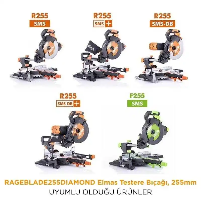 Evolution RAGEBLADE255DIAMOND Elmas Testere Bıçağı 255mm