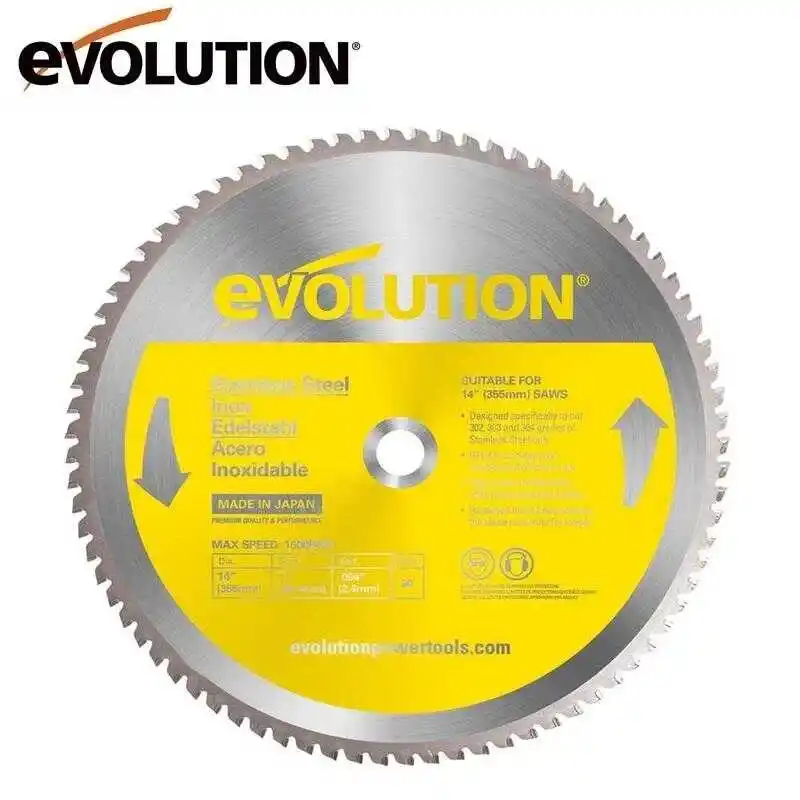 Evolution S355TCT-90CS Paslanmaz Çelik Daire Testere Bıçağı 355mm
