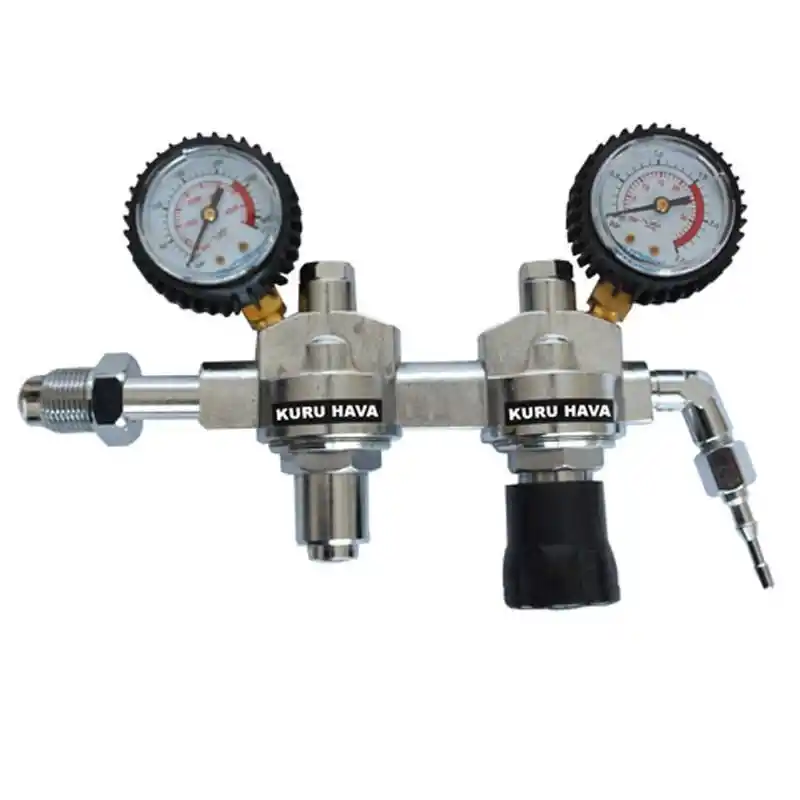 Evren 033 0-1,5 Bar G5/8 Dış Çift Kademeli Kuru Hava Basınç Düşürücü