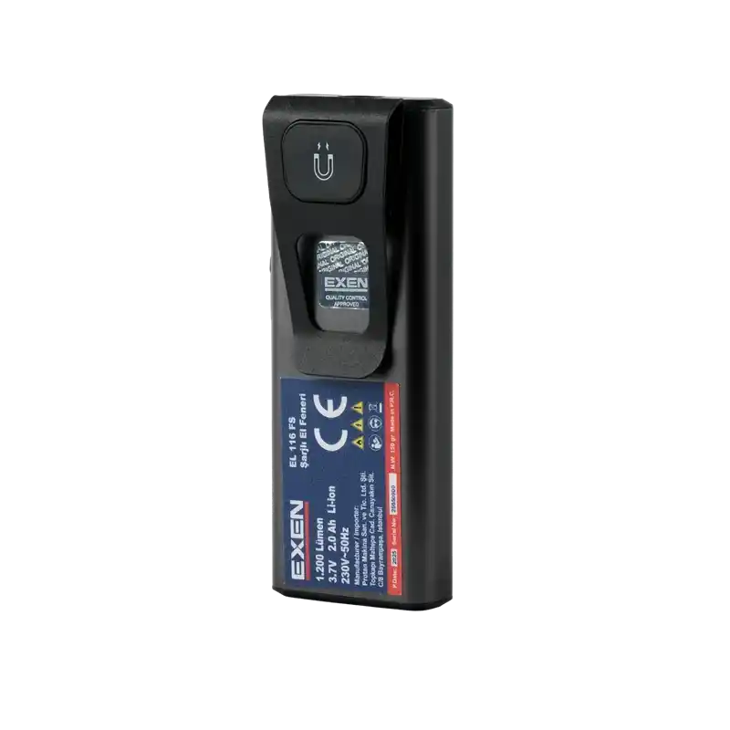 Exen EL 116 FS 1.200 Lümen Şarjlı Slim Tip El Feneri