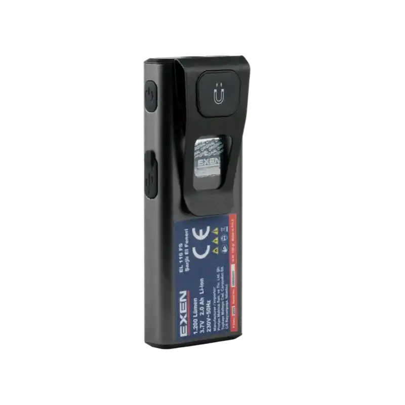 Exen EL 116 FS 1.200 Lümen Şarjlı Slim Tip El Feneri