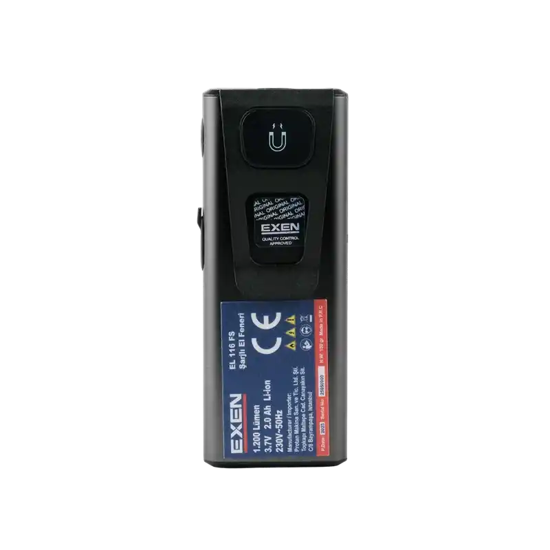 Exen EL 116 FS 1.200 Lümen Şarjlı Slim Tip El Feneri