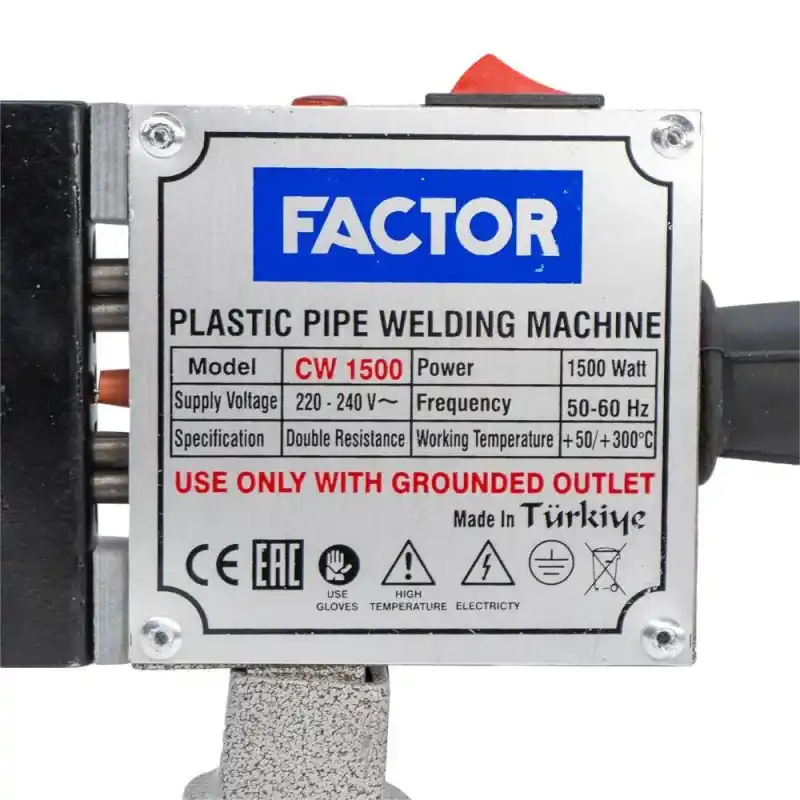 Factor CW1500 PPRC Plastik Boru Kaynak Makinesi