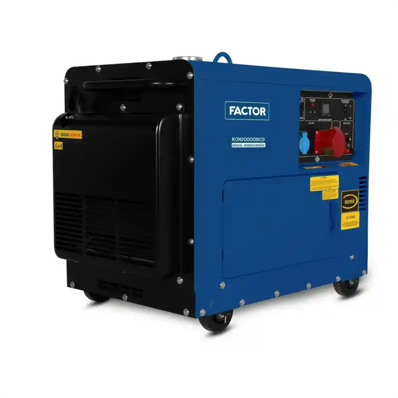Factor KDK10000SC3 Kabinli Marşlı Dizel Trifaze Jeneratör 9,4 kVa