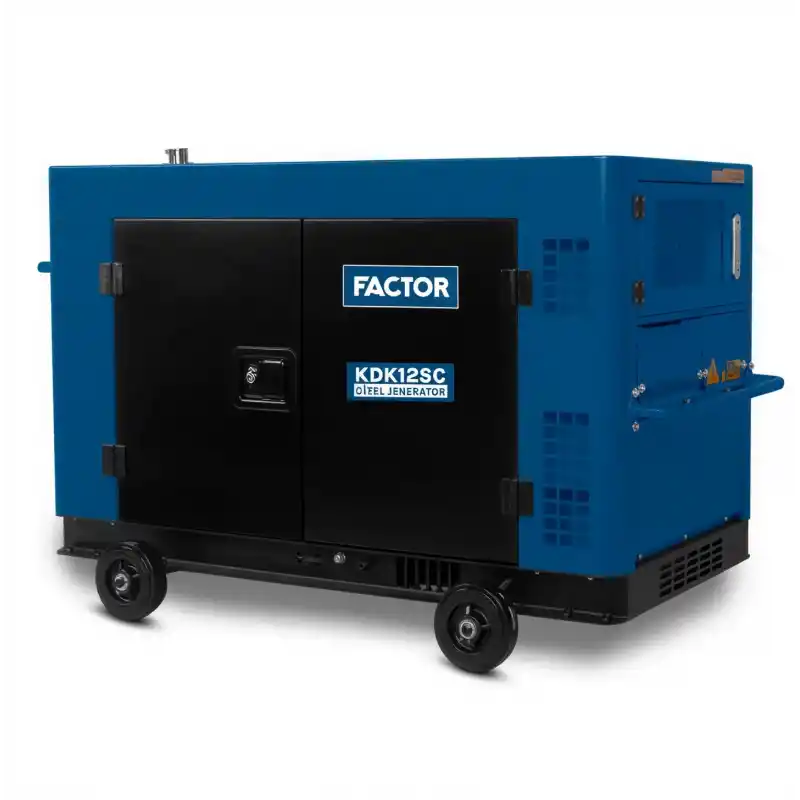 Factor KDK12SC Kabinli Su Soğutmalı Dizel Monofaze Jeneratör 12 kVa