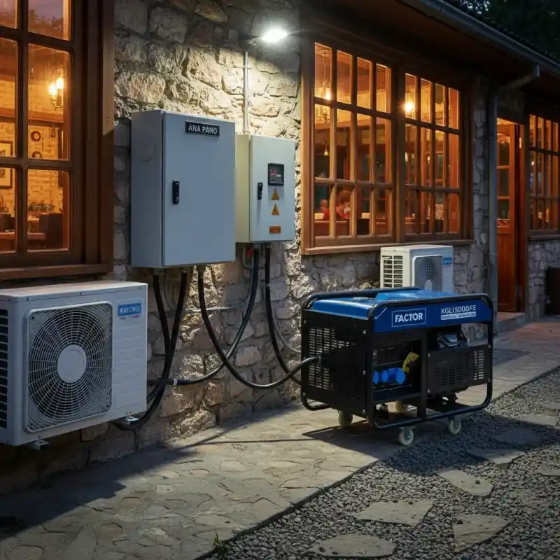 Factor KGL15000FE Marşlı Monofaze Benzinli Jeneratör 15 kVa