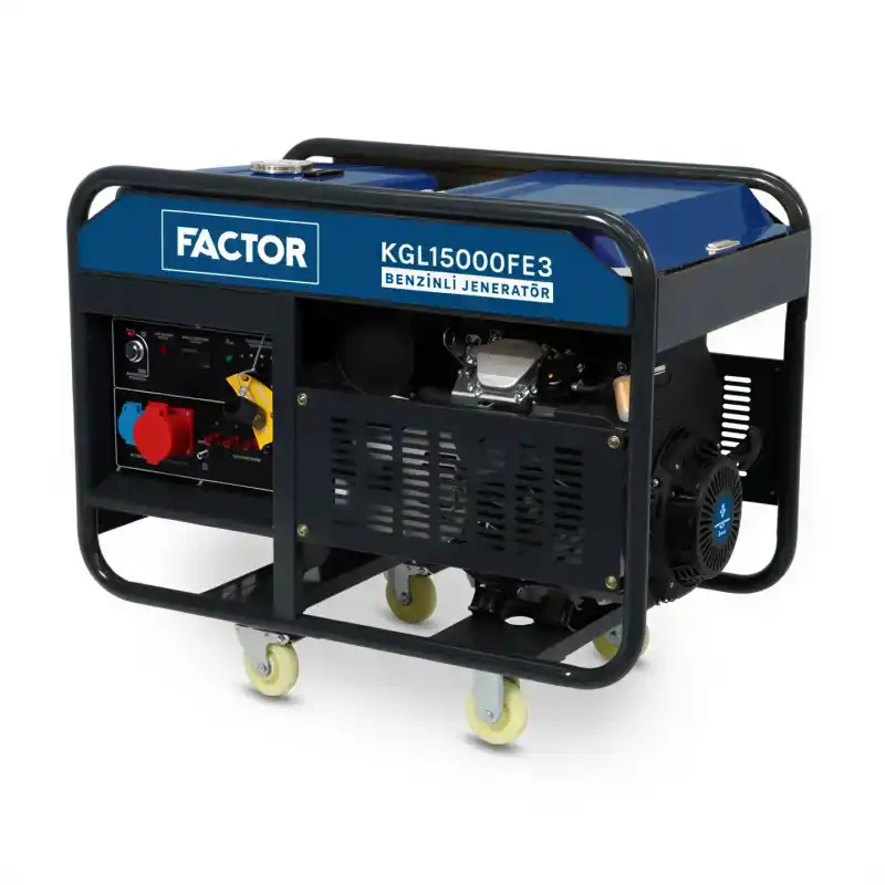 Factor KGL15000FE3 Benzinli Marşlı Trifaze Jeneratör 15 kVa