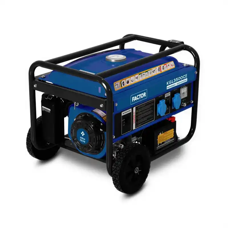 Factor KGL3500CE İpli Marşlı Benzinli Jeneratör 3.5 kVa