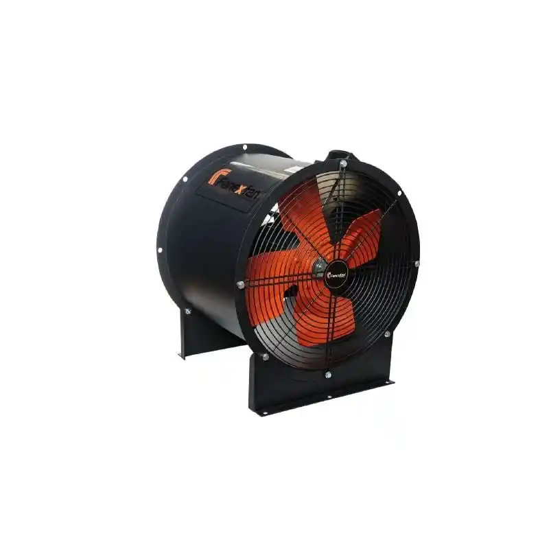 Fanexfan FAK-100-01 Metal Kanatlı Direkt Akuple Büyük Kovanlı Yangın Duman Egzoz ve Basınçlandırma Fanı Trifaze