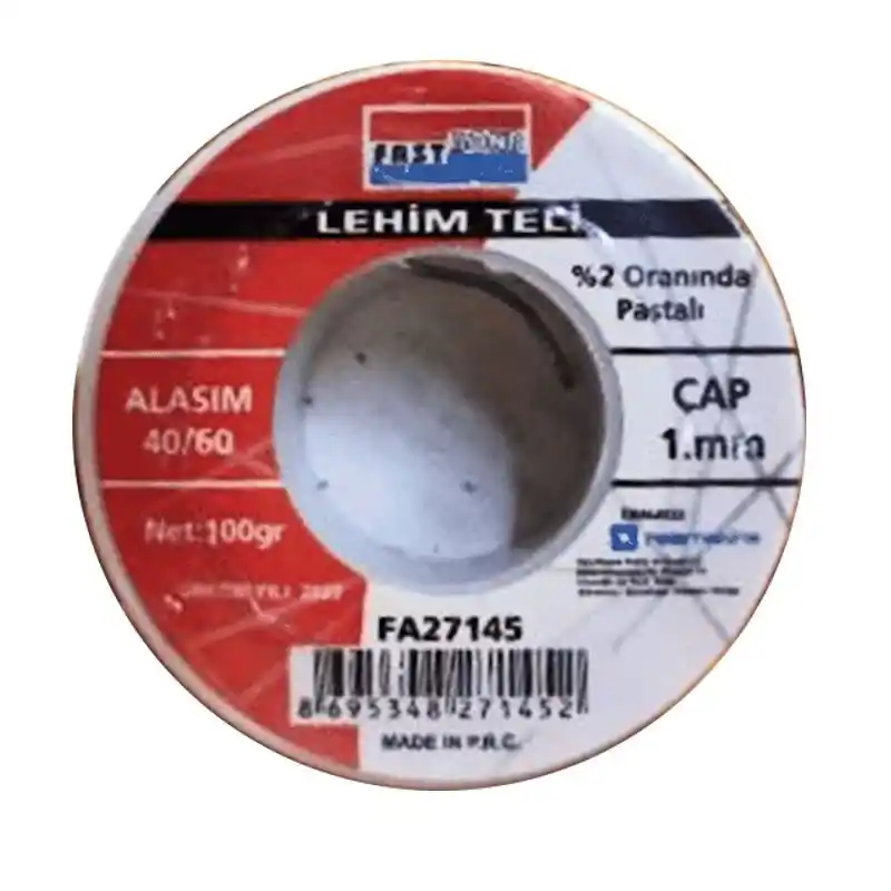 Fastbond 27145 60/40 Alaşımlı Lehim Teli 1 mm 100 gr