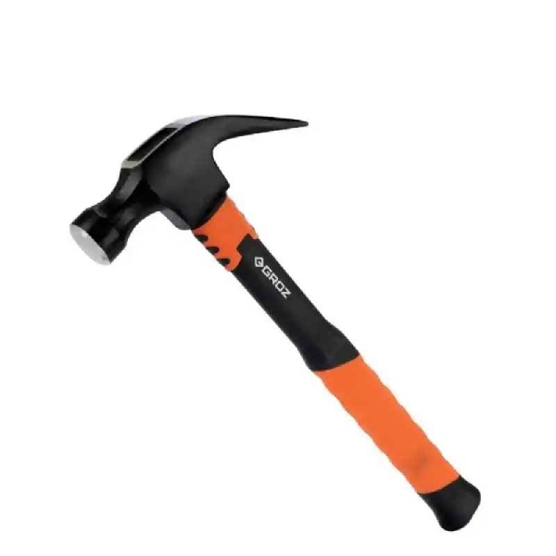 Groz Fiber Saplı Çatal Ağızlı Çekiç 450gr