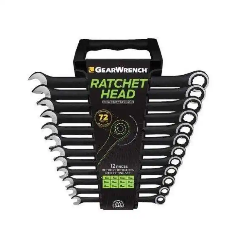 GEAR WRENCH 9412BE Kombine Circirli Metrik ve 12 Parça Anahtar Seti