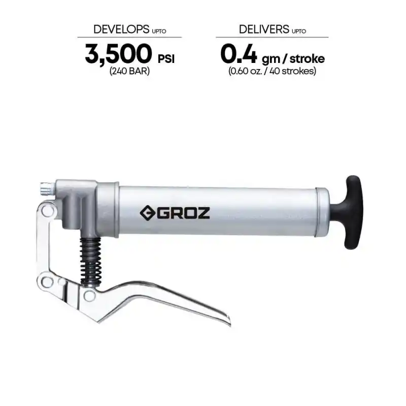 Groz G-16/MR/M Paslanmaz Çelik Mini Marine Tabanca Tipi Gres Pompası