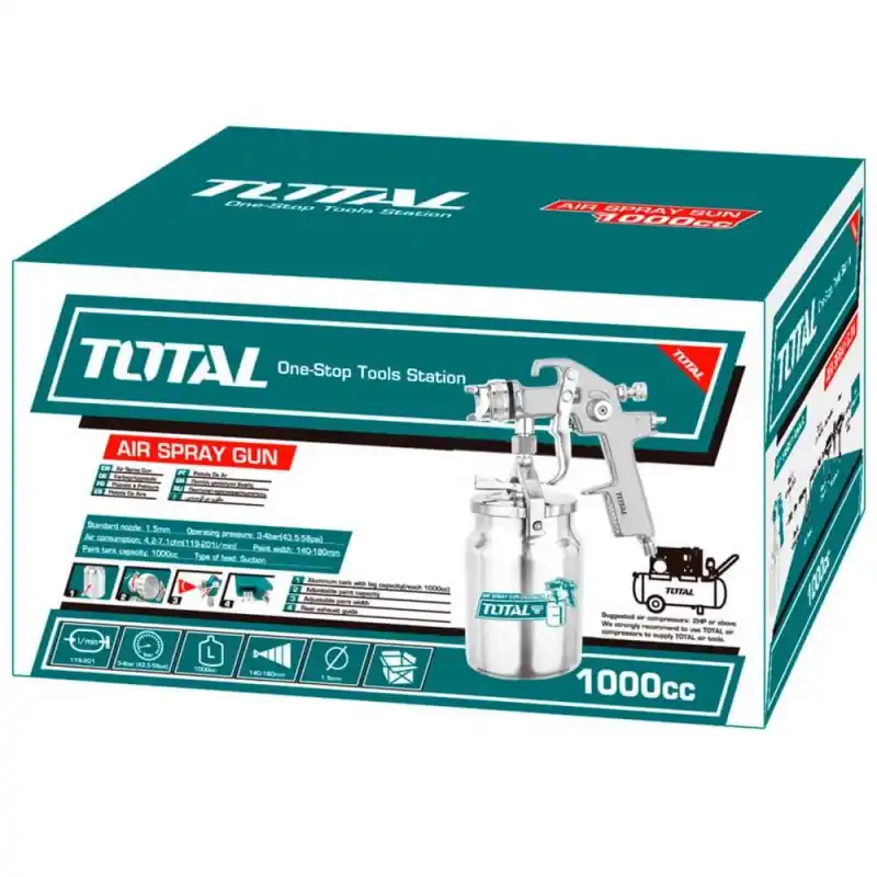 Total TAT11004 Havalı Boya Tabancası 1,4 mm