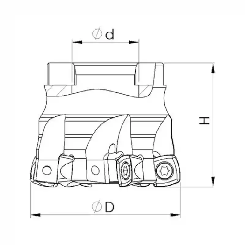 Heikenei 52x6 022 XDPT 0904 Tarama Başlığı (High Feed) WDA