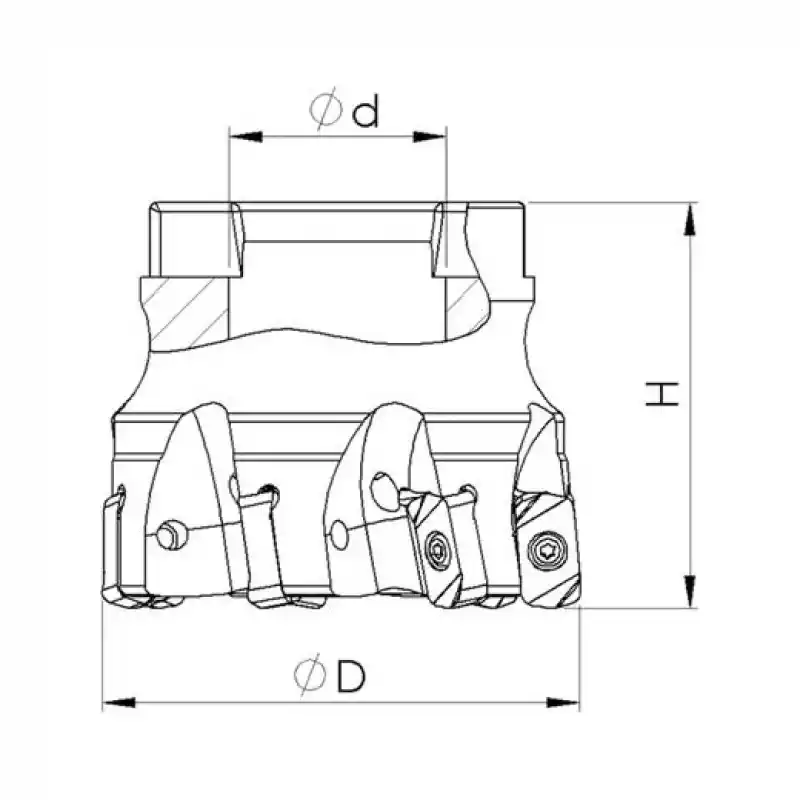 Heikenei BMR 40x6 016 LNMU 0303 Tarama Başlığı (High Feed) TNG