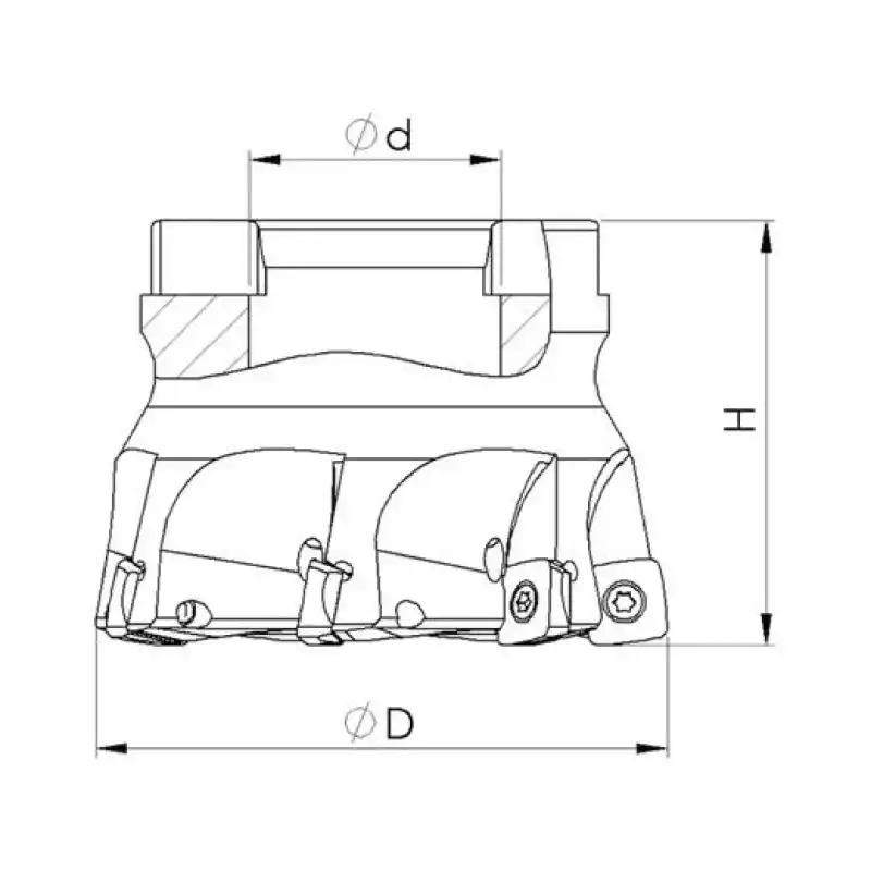 Heikenei BMR 50x6 022 SDMX 09T3 Tarama Başlığı (High Feed) PLBT